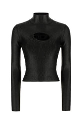 Top in misto viscosa nera -  | Wise