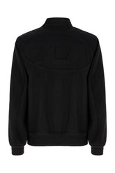 Black wool blend bomber jacket -  | Wise