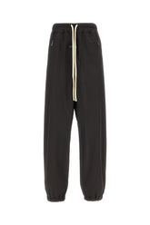 Black stretch nylon blend pants -  | Wise