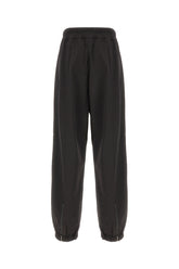 Black stretch nylon blend pants -  | Wise