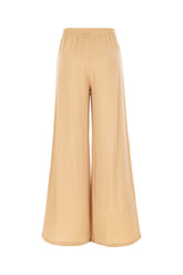 Beige viscose blend pants -  | Wise
