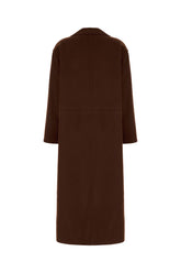 Chocolate polyester coat -  | Wise