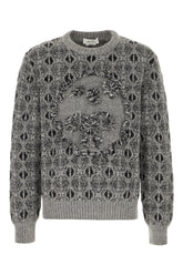 Embroidered nylon blend sweater -  | Wise