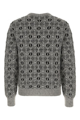 Embroidered nylon blend sweater -  | Wise