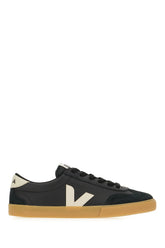 Black suede and fabric Volley sneakers -  | Wise