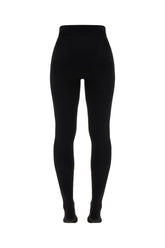 Black stretch viscose blend tights -  | Wise
