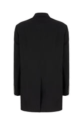 Black viscose blend blazer -  | Wise