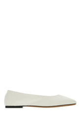 White leather Square ballerinas -  | Wise