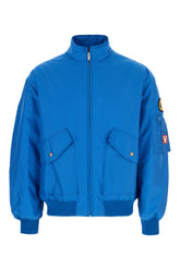 Light blue nylon padded bomber jacket -  | Wise