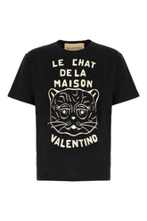 Black cotton t-shirt -  | Wise