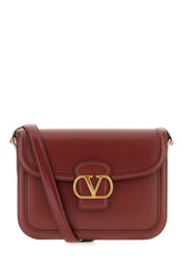 Burgundy leather 9to5 crossbody bag -  | Wise