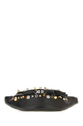 Black leather Nellcôte belt bag -  | Wise