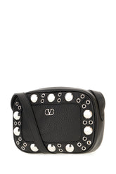 Black leather Nellcôte crossbody bag -  | Wise