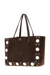 Brown suede shopping bag -  | Wise