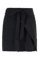 Black cotton skirt -  | Wise