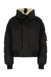 Black polyester padded jacket -  | Wise