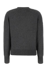 Dark grey wool blend cardigan -  | Wise