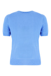 Cerulean blue viscose sweater -  | Wise