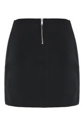 Black stretch polyester skirt -  | Wise