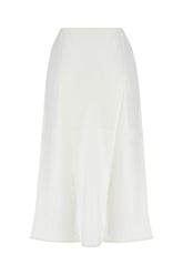 Chalk polyester midi skirt -  | Wise
