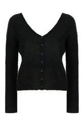 Cardigan in misto nylon nero -  | Wise
