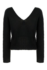 Cardigan in misto nylon nero -  | Wise