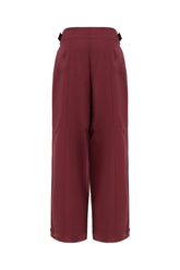 Grape stretch cotton pants -  | Wise