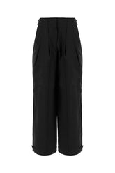 Black stretch cotton pants -  | Wise
