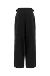 Black stretch cotton pants -  | Wise