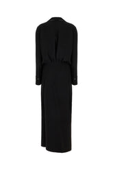 Black acetate and viscose dress -  | Wise