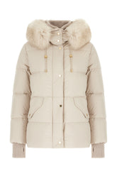 Light grey fabric down jacket -  | Wise