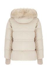 Light grey fabric down jacket -  | Wise