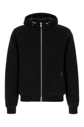 Black wool blend down jacket -  | Wise
