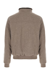 Dove grey wool blend Bellati down jacket -  | Wise
