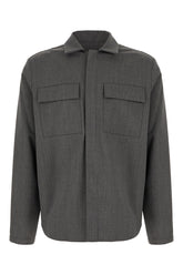 Giubbino in lana stretch grigio scuro -  | Wise