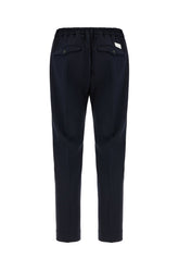Navy blue stretch wool pants -  | Wise