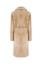 Beige shearling reversible coat -  | Wise