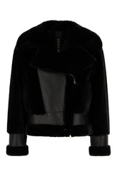 Black shearling jacket -  | Wise