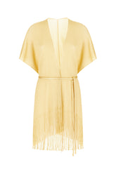 Gold crochet beach robe -  | Wise