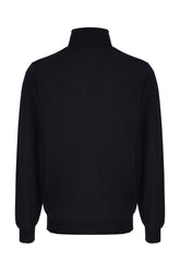 Maglione in lana blu notte -  | Wise