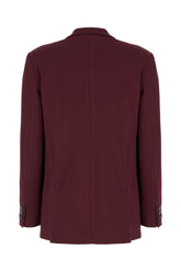 Plum viscose blend blazer -  | Wise