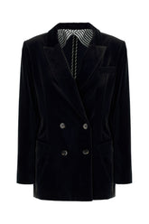 Black velvet blazer -  | Wise