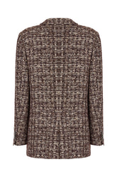 Embroidered acrylic blend blazer -  | Wise