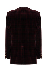 Printed velvet blazer -  | Wise
