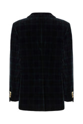 Printed velvet blazer -  | Wise
