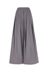 Grey silk blend skirt -  | Wise