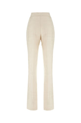 Pantalone in misto lana stretch giallo pastello -  | Wise