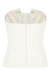 Top in misto viscosa stretch bianco -  | Wise