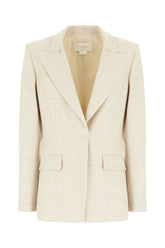 Giacca in misto lana stretch giallo pastello -  | Wise