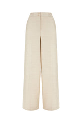Pantalone in misto lana stretch giallo pastello -  | Wise